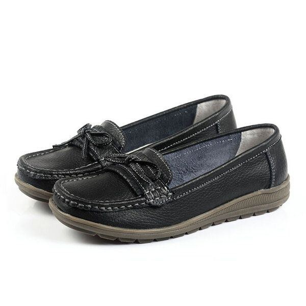 Dam Flat Slip On Casual Soft Outdoor Rund Toe Flat Loafers Skor