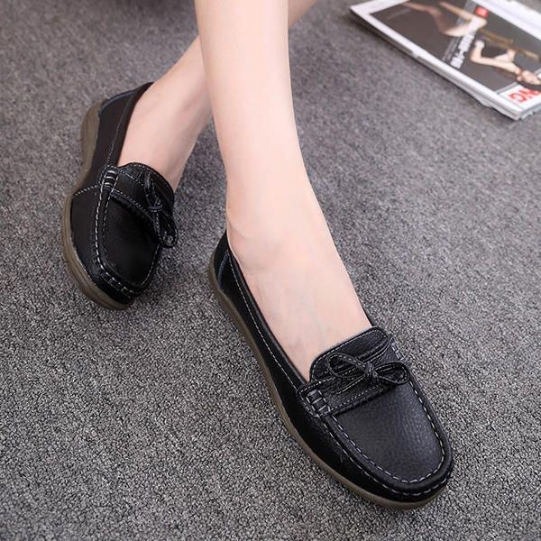 Dam Flat Slip On Casual Soft Outdoor Rund Toe Flat Loafers Skor