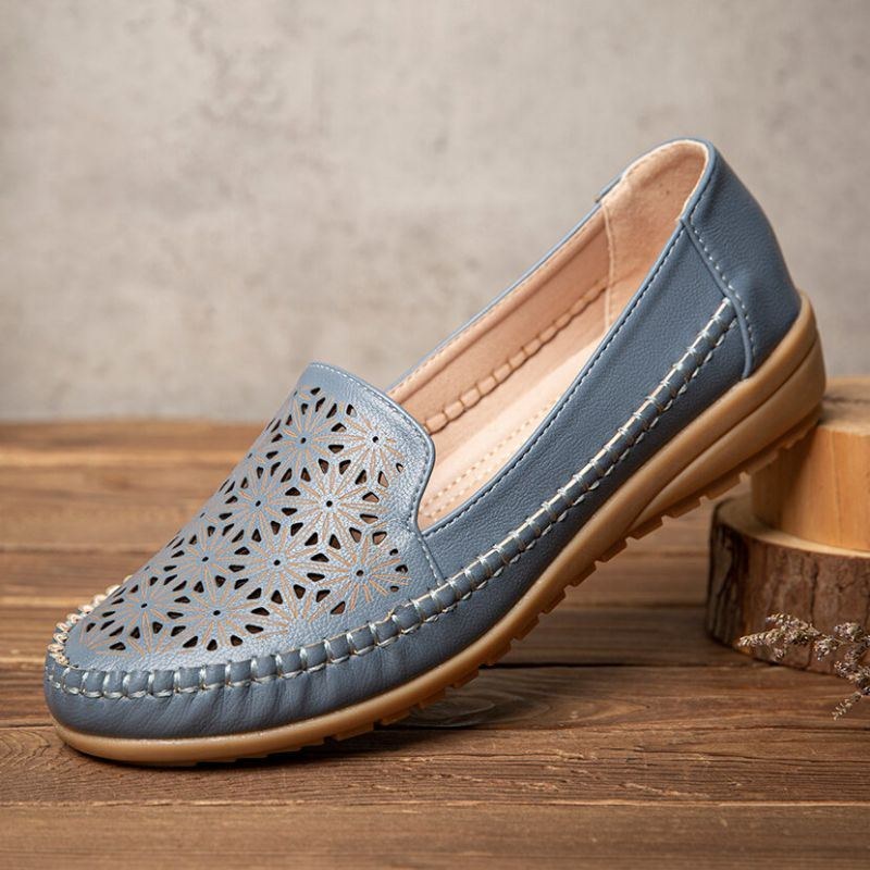 Dam Floewrs Hollow Comfy Non-slip Casual Flat Loafers