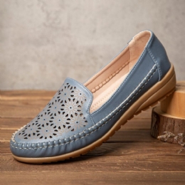 Dam Floewrs Hollow Comfy Non-slip Casual Flat Loafers