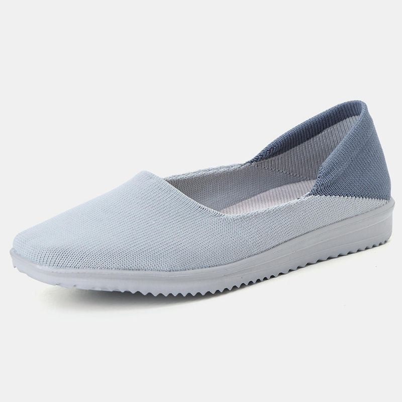 Dam Fritidsskor Andas Mesh Slip On Cloth Flats