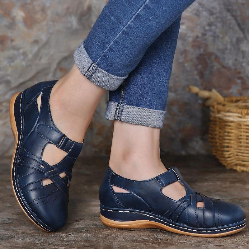 Dam Hollow Out Bekväm Andas Spring Flats Casual Skor