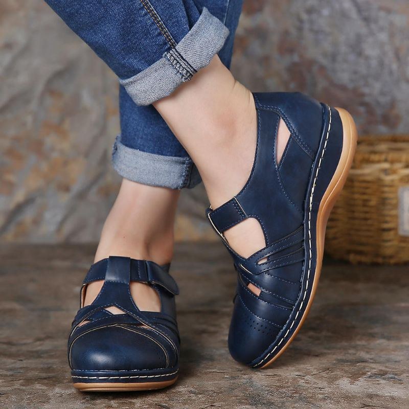 Dam Hollow Out Bekväm Andas Spring Flats Casual Skor