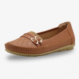 Dam Ihåligt Spänne Slip On Soft Andas Casual Flats