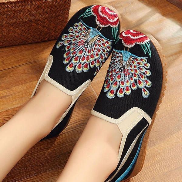 Dam Loafers Flower Slip On Comfy Flat Casual Shoes