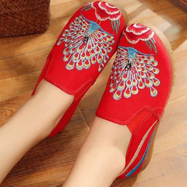 Dam Loafers Flower Slip On Comfy Flat Casual Shoes