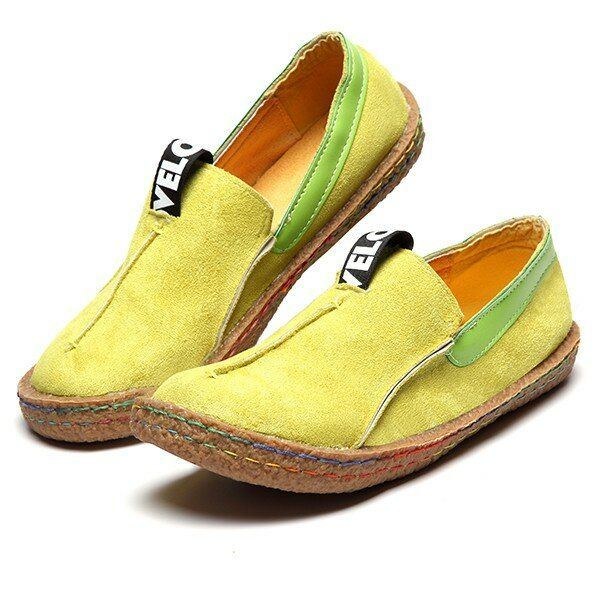 Dam Soft Sole Pure Color Flat Loafers