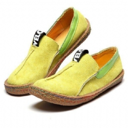 Dam Soft Sole Pure Color Flat Loafers