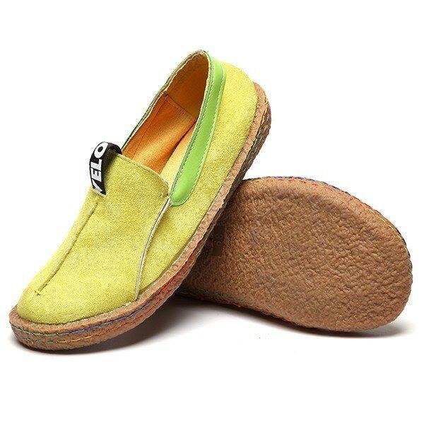 Dam Soft Sole Pure Color Flat Loafers