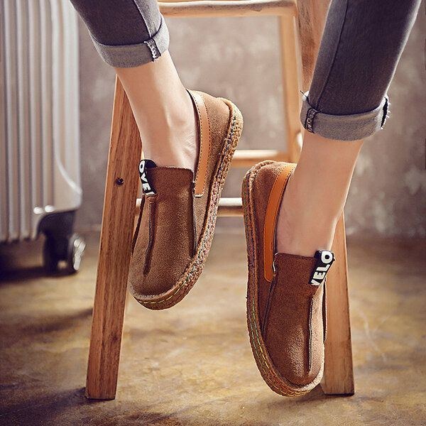 Dam Soft Sole Pure Color Flat Loafers