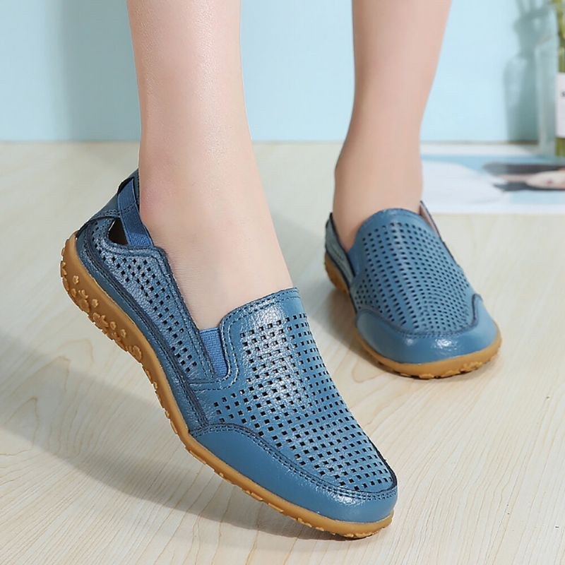 Dam Sport Comfy Hollow Slip On Flat Loafers