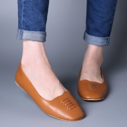 Dam Square Toe Comfy Lightweight Slip On Loafers