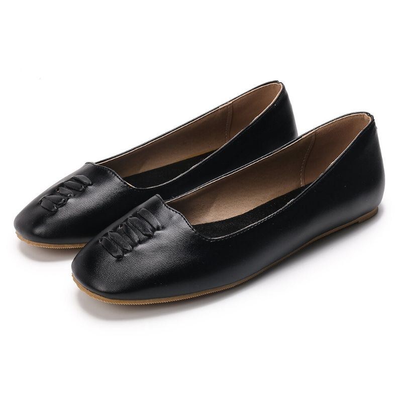 Dam Square Toe Comfy Lightweight Slip On Loafers