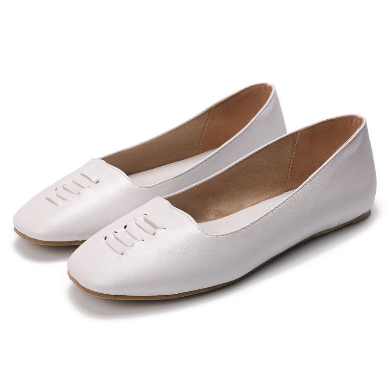 Dam Square Toe Comfy Lightweight Slip On Loafers