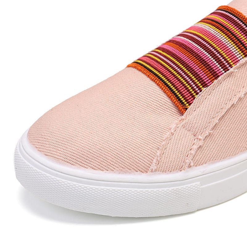 Dam Stor Storlek Kvinnor Bekväma Slip On Flat Casual Loafers