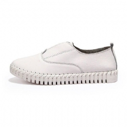 Dam Vår Casual Platta Spetsiga Tå Mjuk Sula Skor Slip On Flat Loafers