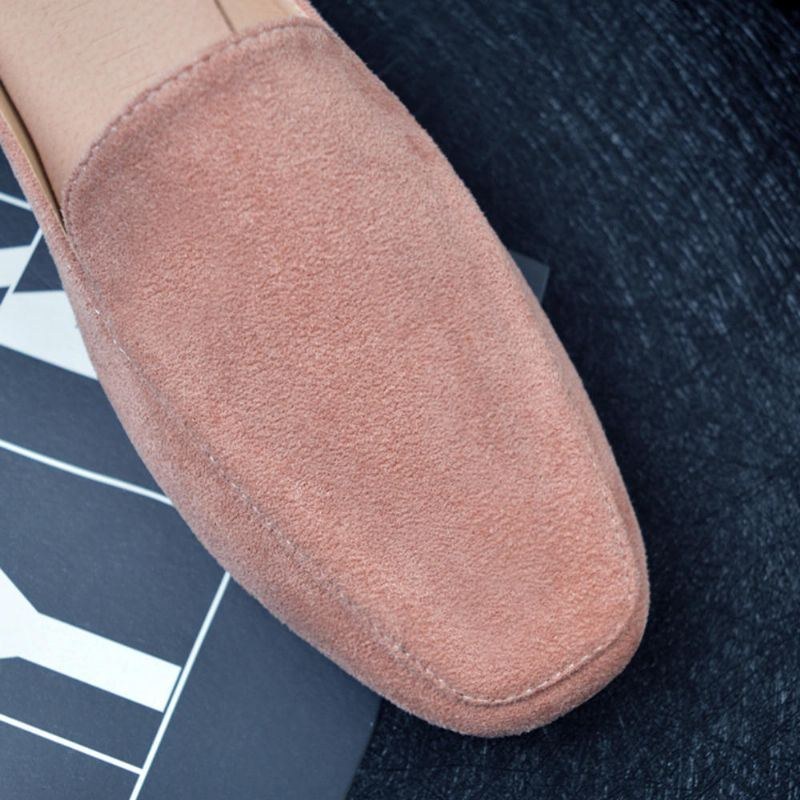 Damer Large Storlek Pure Color Lättvikt Casual Flats Loafers