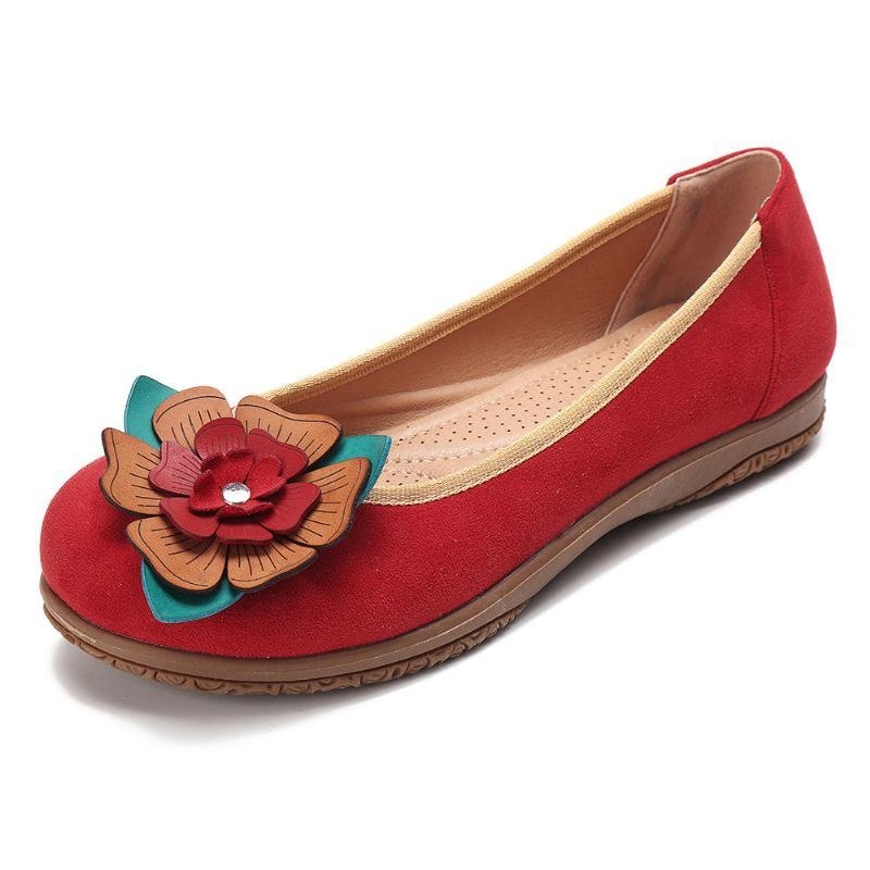 Dammocka Flower Slip On Comfort Casual Flats