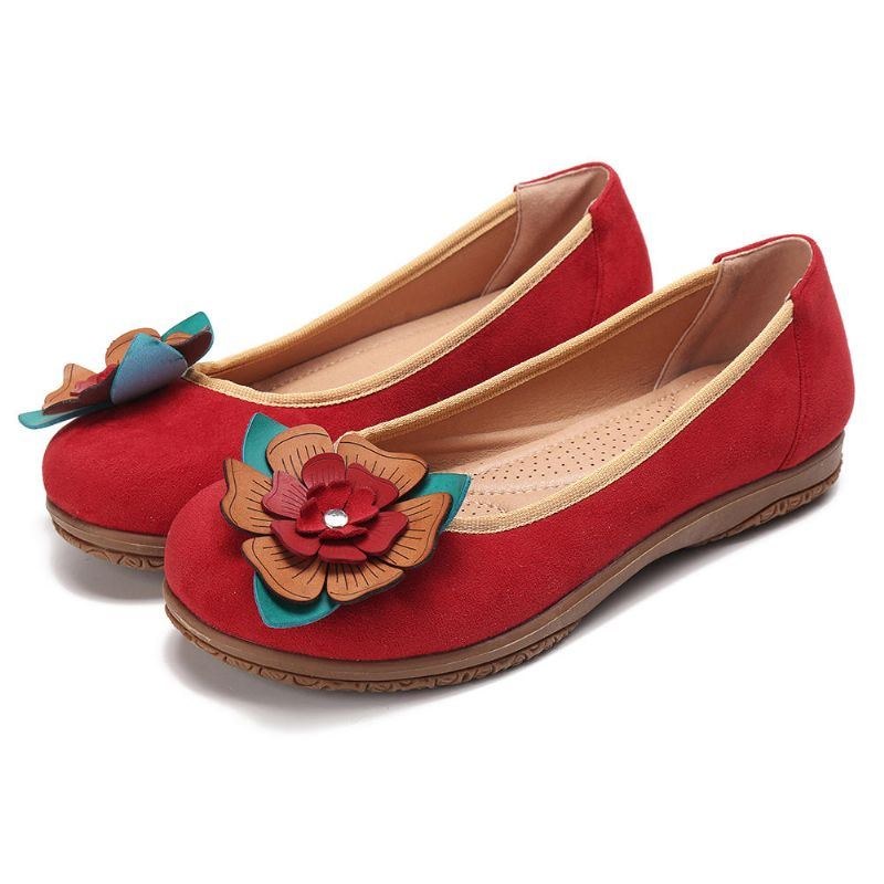 Dammocka Flower Slip On Comfort Casual Flats