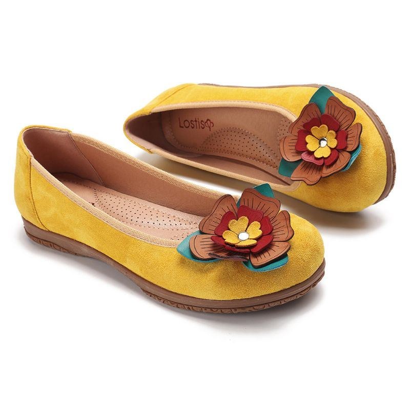 Dammocka Flower Slip On Comfort Casual Flats