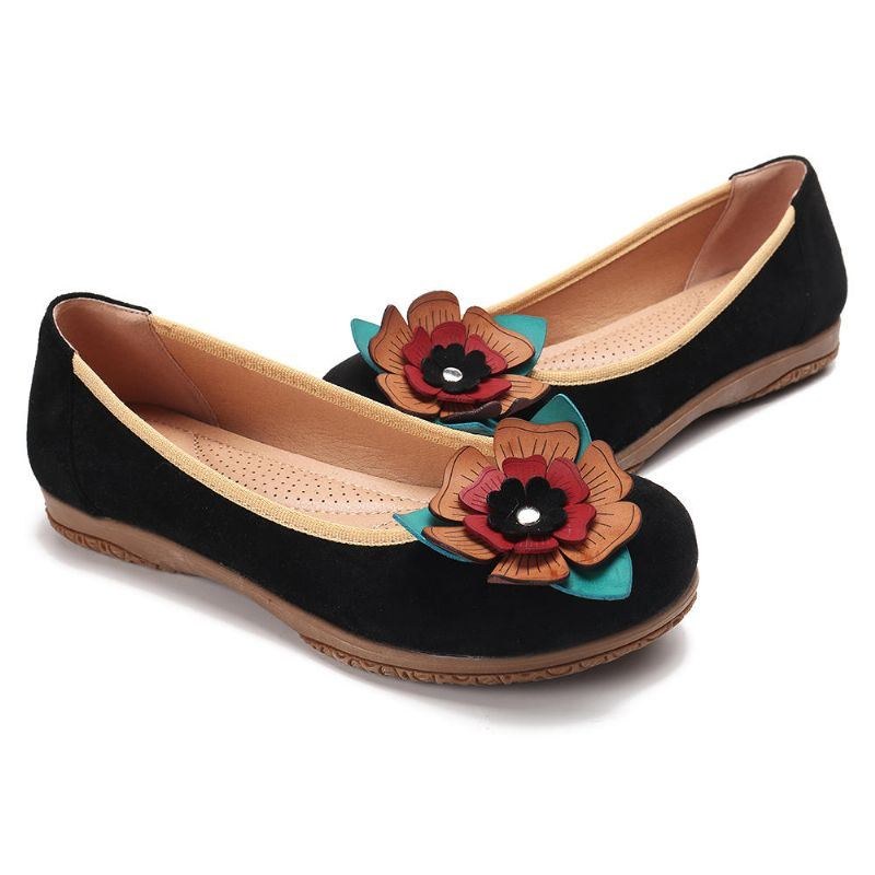 Dammocka Flower Slip On Comfort Casual Flats