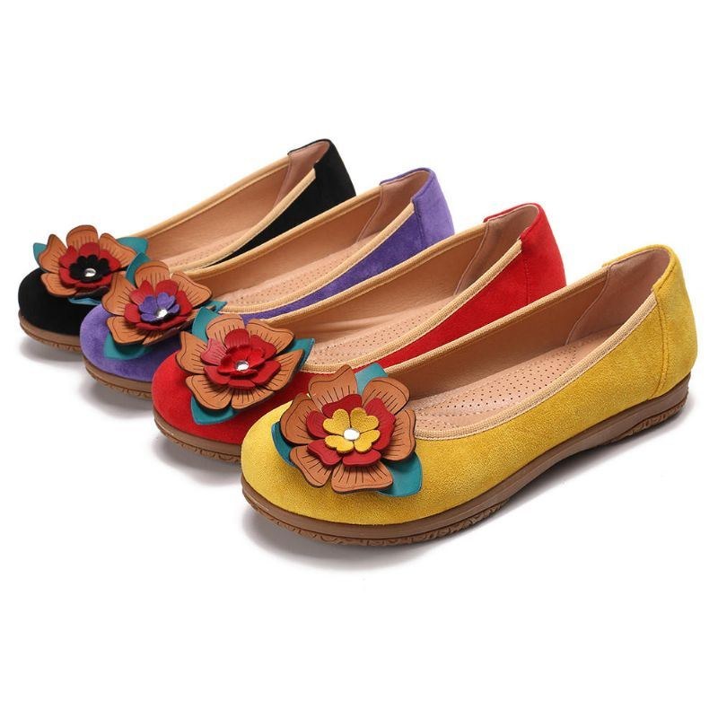 Dammocka Flower Slip On Comfort Casual Flats