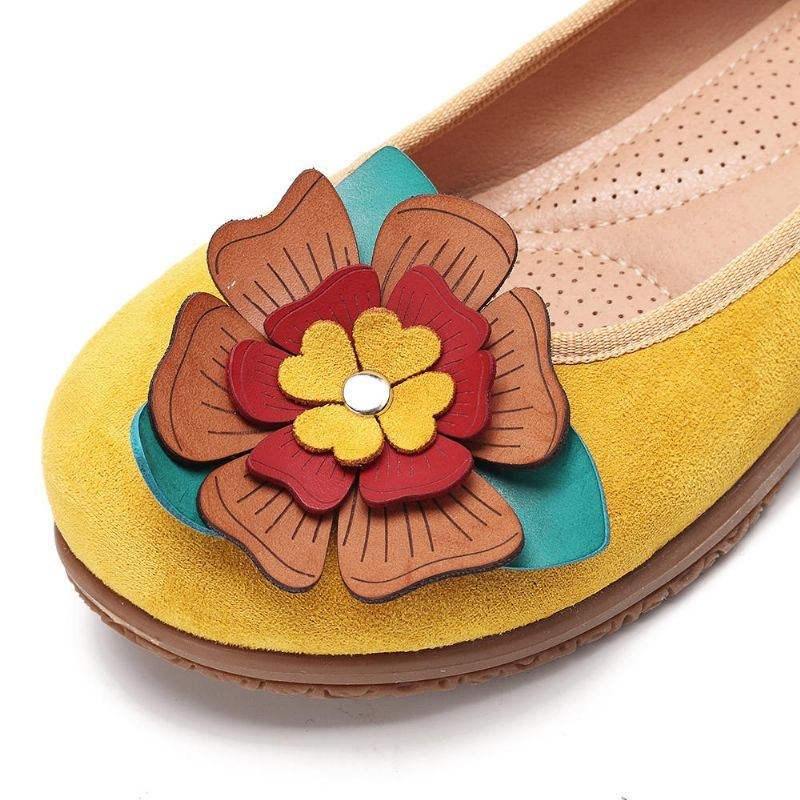 Dammocka Flower Slip On Comfort Casual Flats