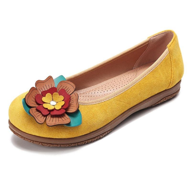 Dammocka Flower Slip On Comfort Casual Flats