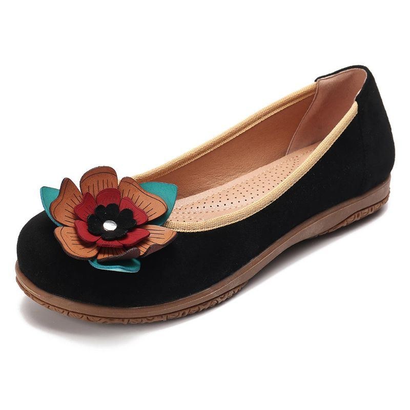 Dammocka Flower Slip On Comfort Casual Flats