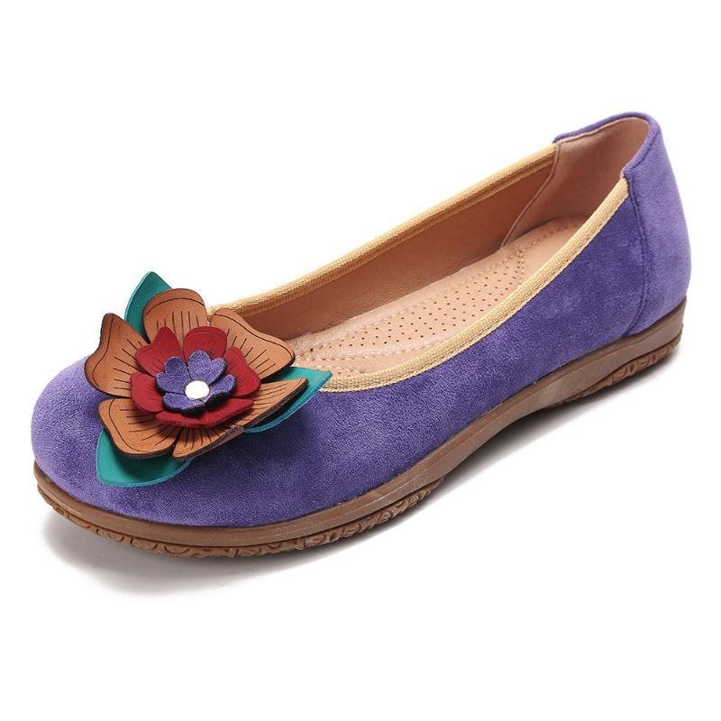 Dammocka Flower Slip On Comfort Casual Flats