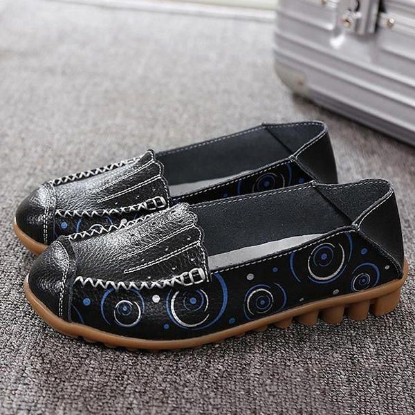 Mjuk Sula För Kvinnor Casual Comfy Slip On Flat Loafers