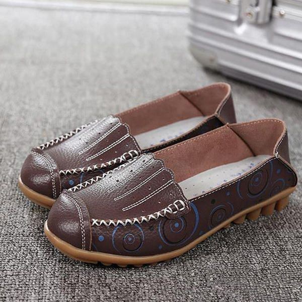 Mjuk Sula För Kvinnor Casual Comfy Slip On Flat Loafers