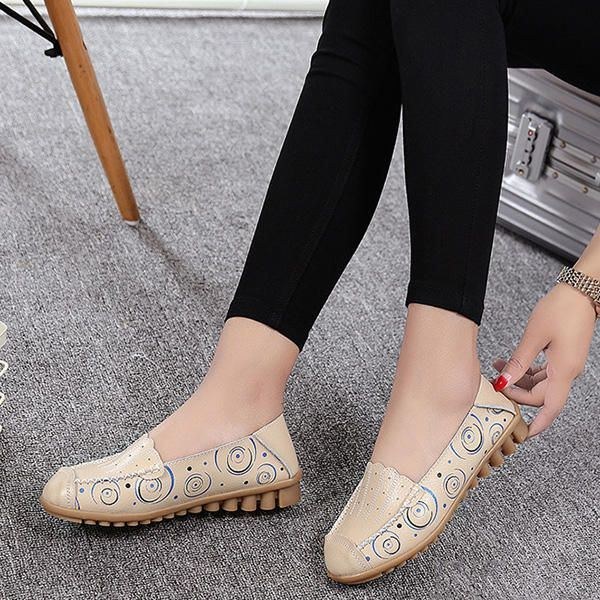 Mjuk Sula För Kvinnor Casual Comfy Slip On Flat Loafers