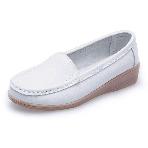 Nytt Kvinnomode Casual Andas Bekväma Slip-on Platta Klackskor