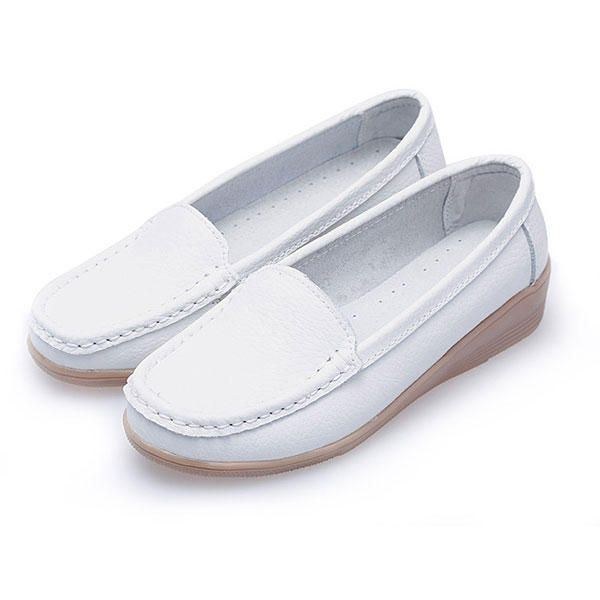 Nytt Kvinnomode Casual Andas Bekväma Slip-on Platta Klackskor