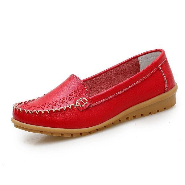 Platta Damskor Casual Slip On Outdoor Loafers