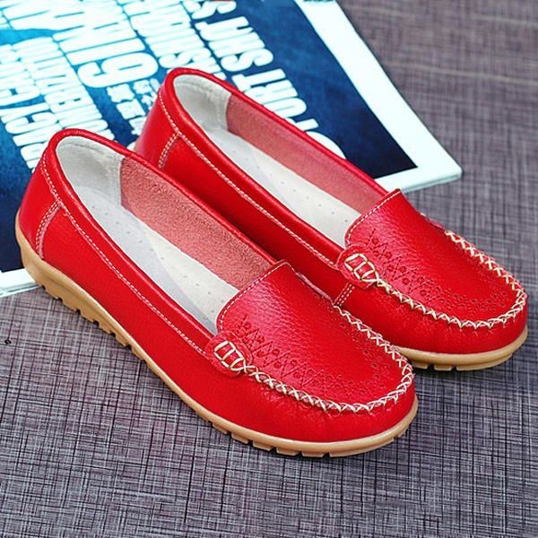 Platta Damskor Casual Slip On Outdoor Loafers