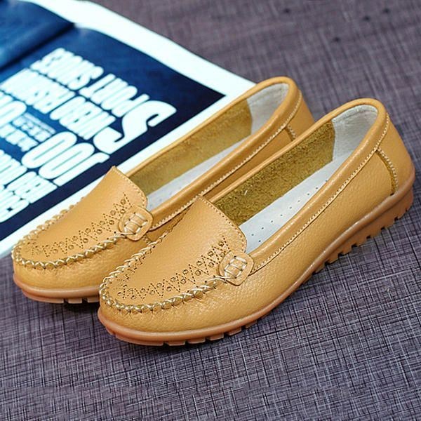 Platta Damskor Casual Slip On Outdoor Loafers