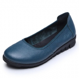 Pure Color Damer Bekväma Mjuka Slip-on Flats Skor