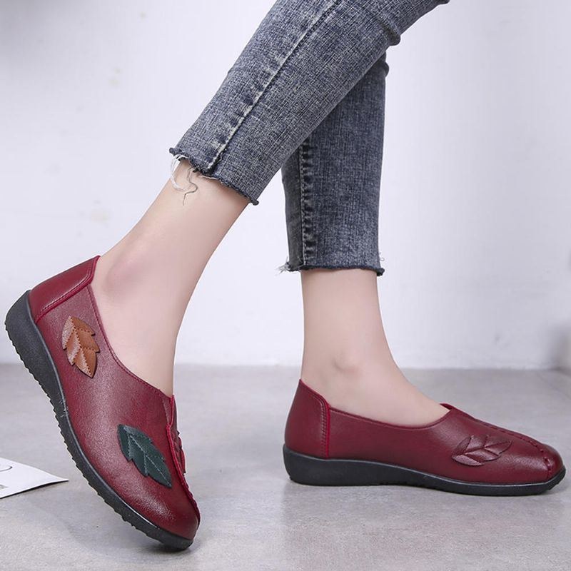 Soft Comfy Flower Flats Dam Loafers