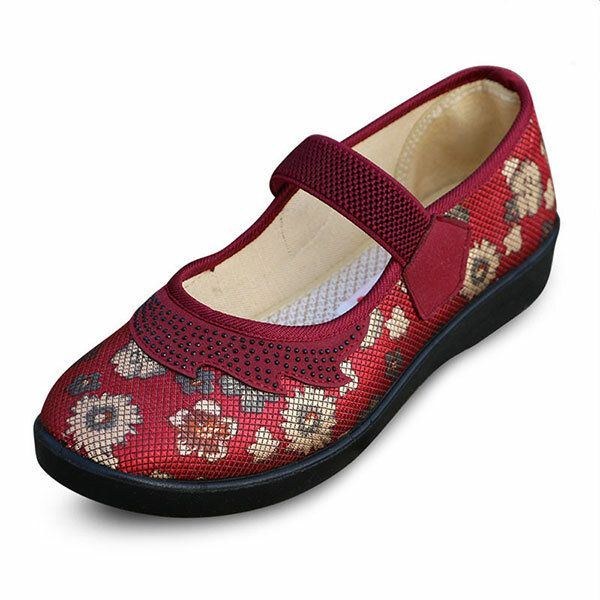 Stor Storlek Dam Bekväma Platta Skor Mjuka Slip On Casual Outdoor Loafers