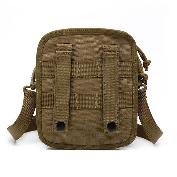 Army Style Nylon Taktisk Herr Axelväska Messenger Bag För Sport Resor Vandring