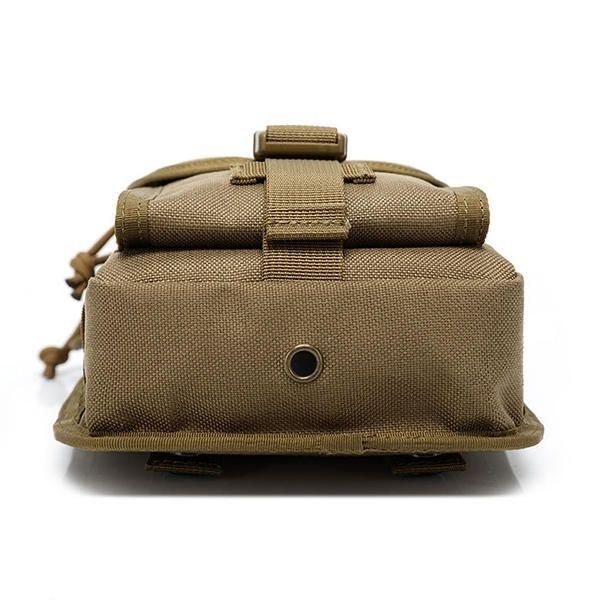 Army Style Nylon Taktisk Herr Axelväska Messenger Bag För Sport Resor Vandring