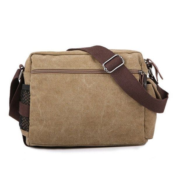 Canvas Outdoor Resor Fritid Shoulder Herr Dam Retro Kapacitet Crossbody Bag