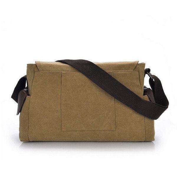 Casual Canvas Messenger Bag Reseaxel För Män