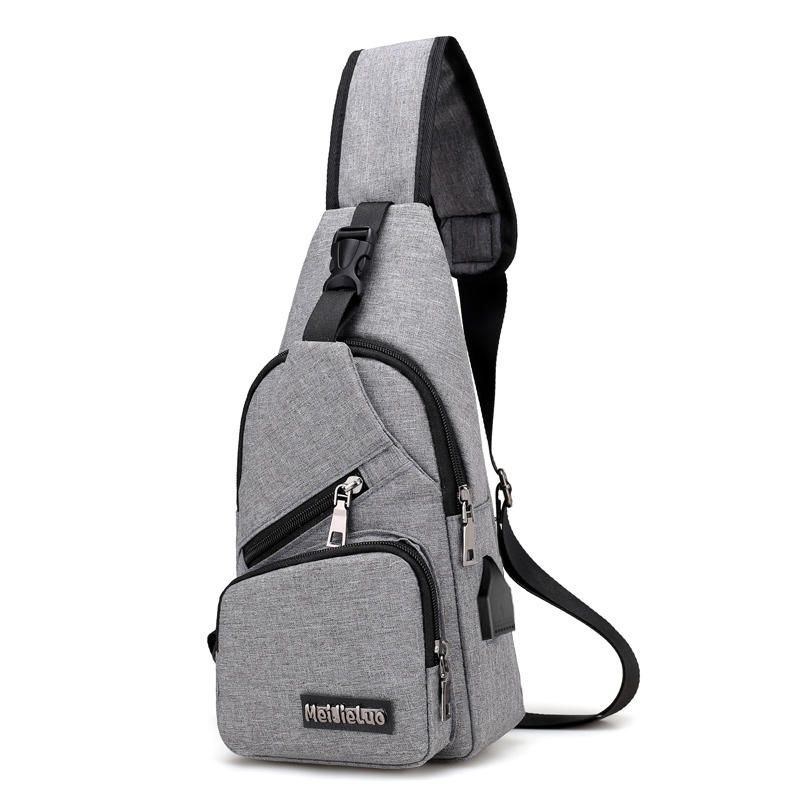 Casual Outdoor Travel Sling Bag Bröstväska För Män