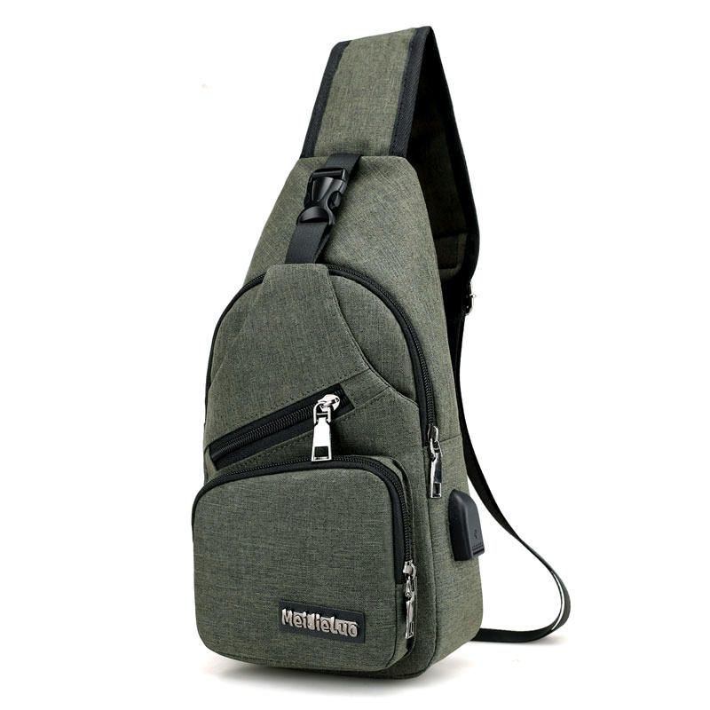 Casual Outdoor Travel Sling Bag Bröstväska För Män