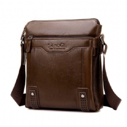 Herr Business Messenger Bag Solid Crossbody Axelväska