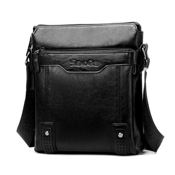 Herr Business Messenger Bag Solid Crossbody Axelväska