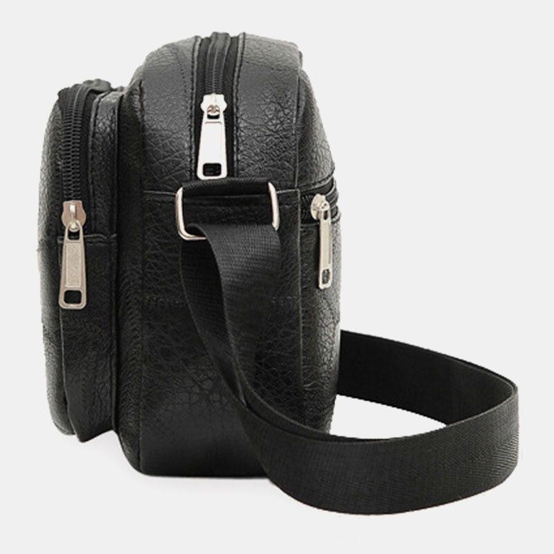 Herr Business Vattentät Rygg Stöldskyddsficka Multifunktion Crossbody Bag Axelväska